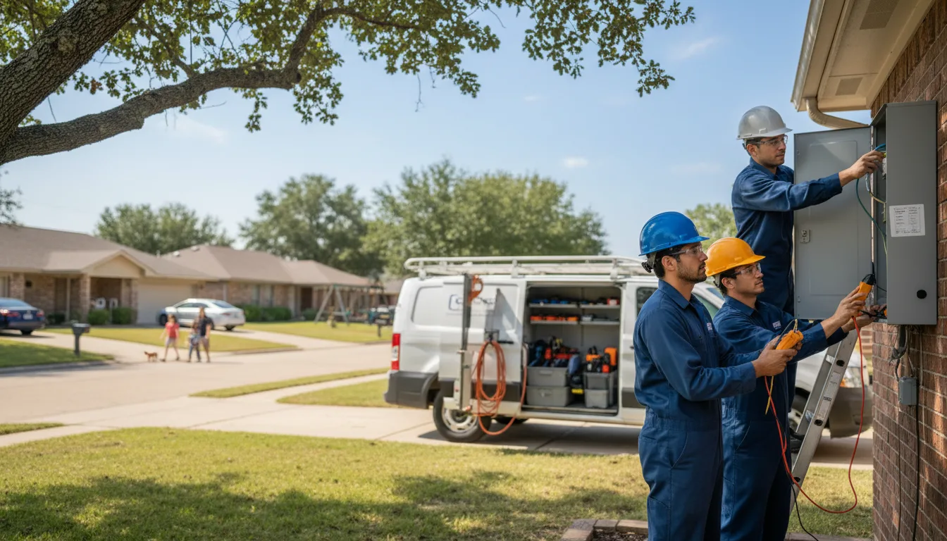 Certified electrician providing emergency electrical services in Saint Donatus, IA